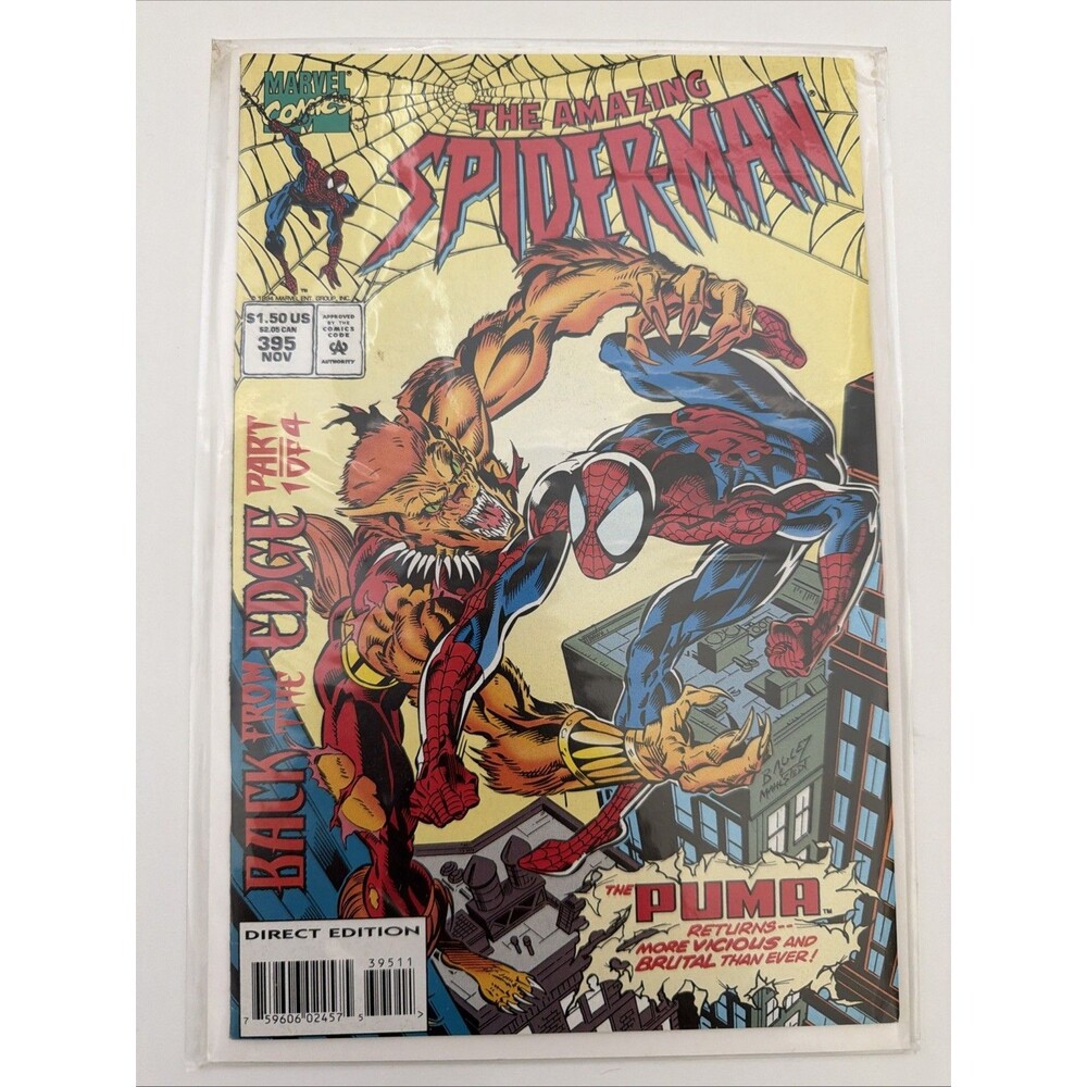 Marvel Comics The Amazing Spider-Man #395 Back From the Edge Part 1 Direct 1994